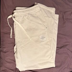 Coach Cream Jogger Pants